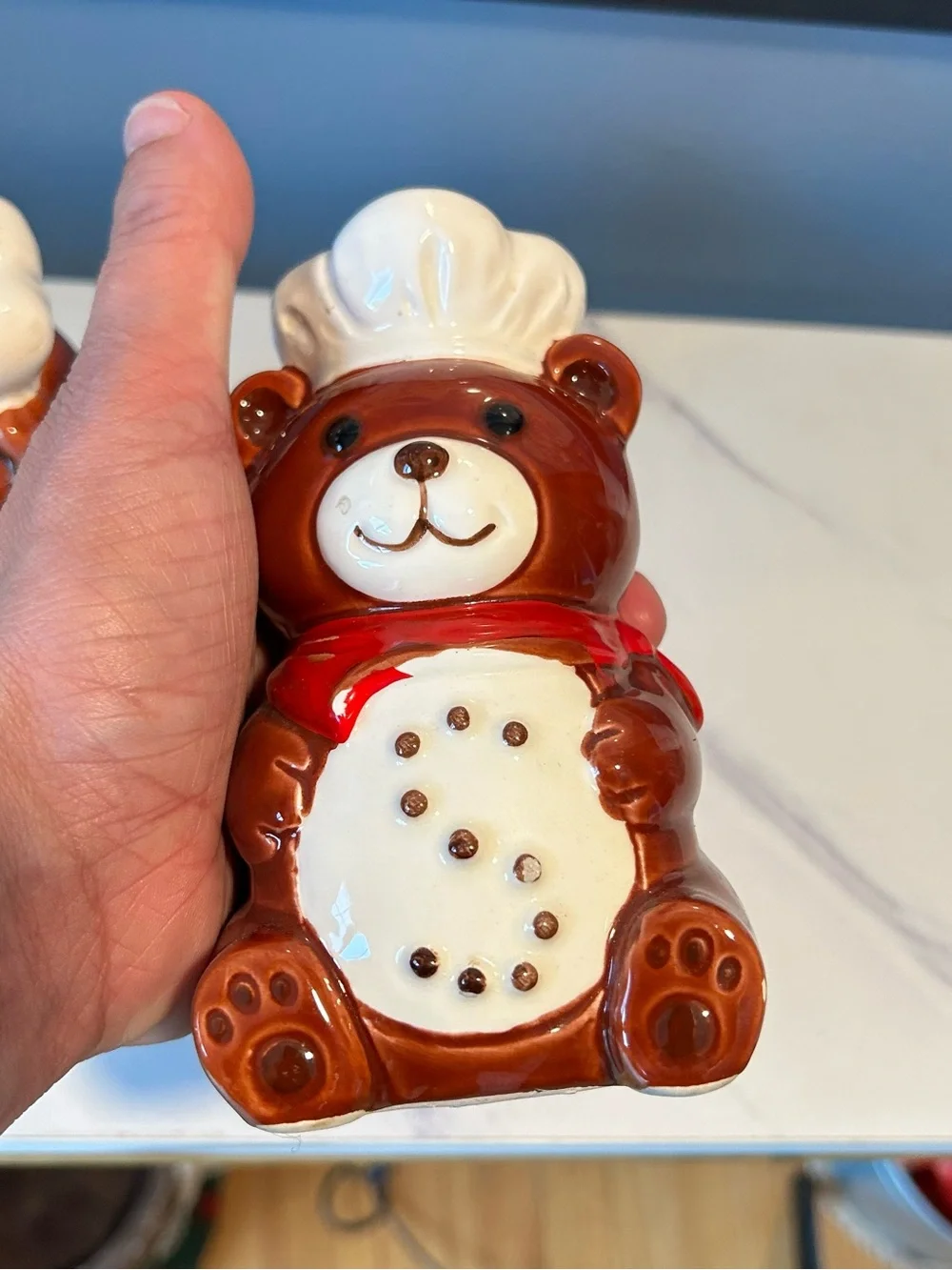 B&D ceramic bears salt and pepper shakers- Japan Marking